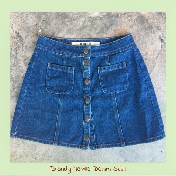 Brandy Melville Denim Skirt - Picture 1 of 4